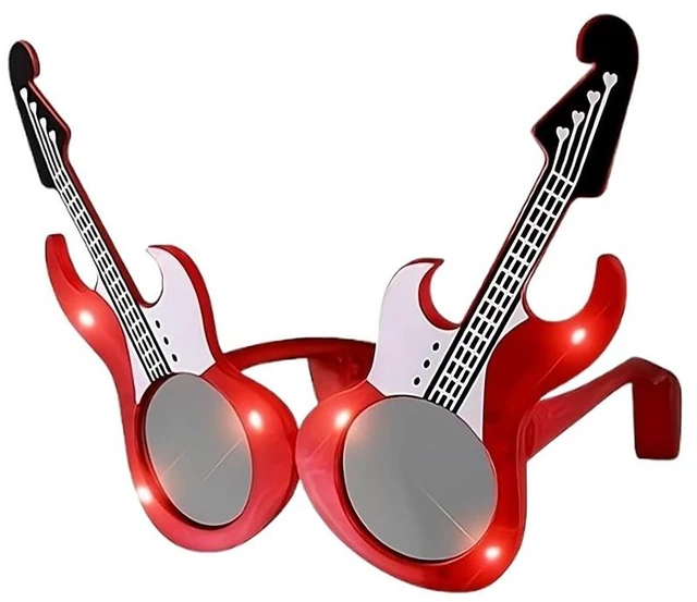 Main image of Blinkee Guitar LED Sunglasses Red