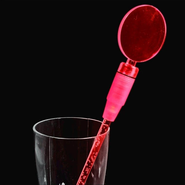 Main image of Blinkee Red Cocktail Party Light Up Swizzle Stick Drink Stirrer by