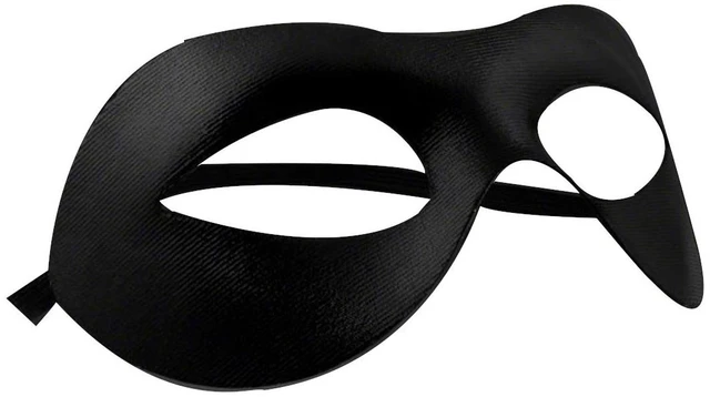 Main image of blinkee NonLight Up Classic Matte Black Mask with Elastic Band