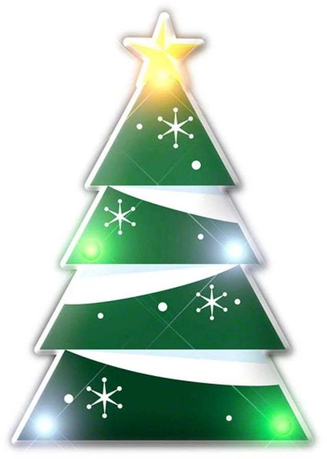 Main image of blinkee Holiday Flashing Christmas Tree Lapel Pin Body Light