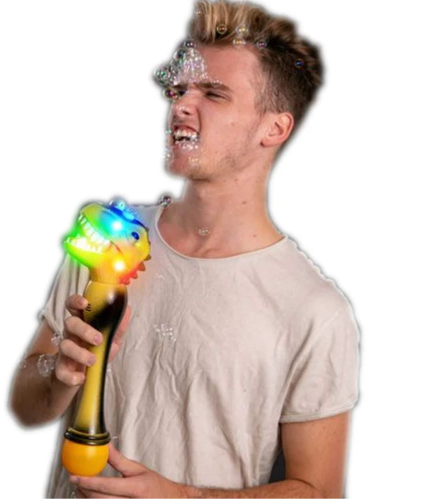 Main image of blinkee LED Dinosaur Bubble Wand