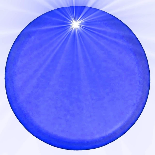 Main image of blinkee Light Up Round Badge Pin Blue