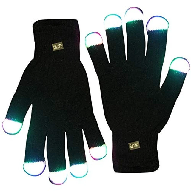 Main image of blinkee LED Black Gloves Multicolor LEDs