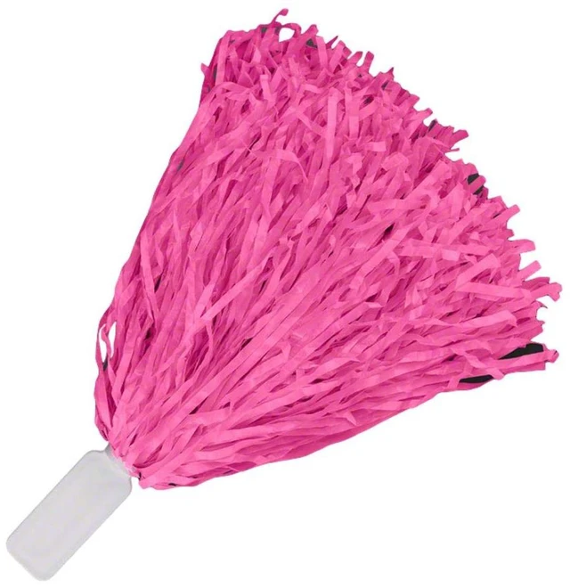 Main image of Blinkee Non Light Up Short Handle Cheer Pom poms Pink