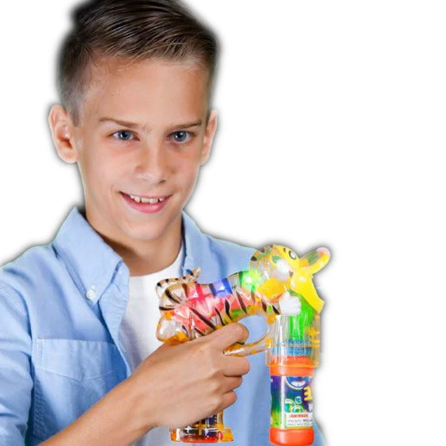 Alt view image 2 of 2 - Light Up Terrific Tiger Bubble Gun