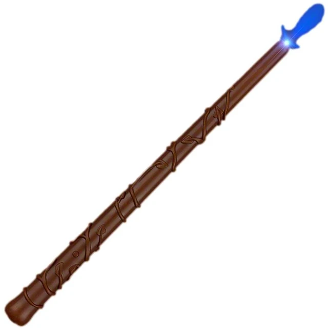 Main image of blinkee Enchanted Mystic Magic Wizard Light Up Musical Wand Dark Brown