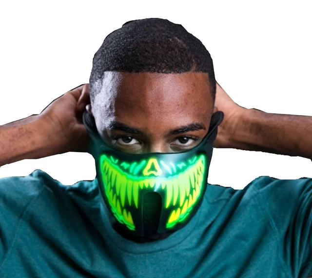 Alt view image 2 of 2 - EL Bandana Rave Mask