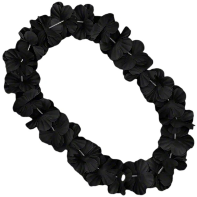 Main image of blinkee Hawaiian Flower Lei Necklace Black