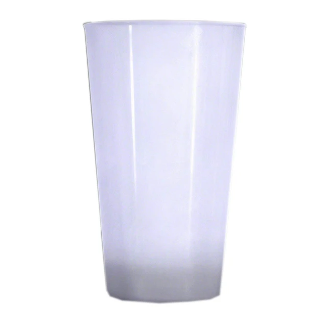 Alt view image 2 of 2 - 16 oz Light Up Acrylic Glow Glasses White