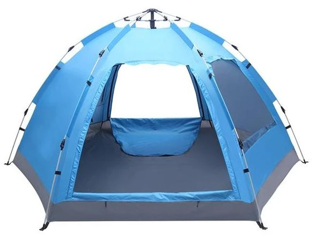 Main image of 3 to 4 Persons Waterproof Double Door and Window Compact Family Tent for Camping Overnight and other Outdoor Activities UV Prote