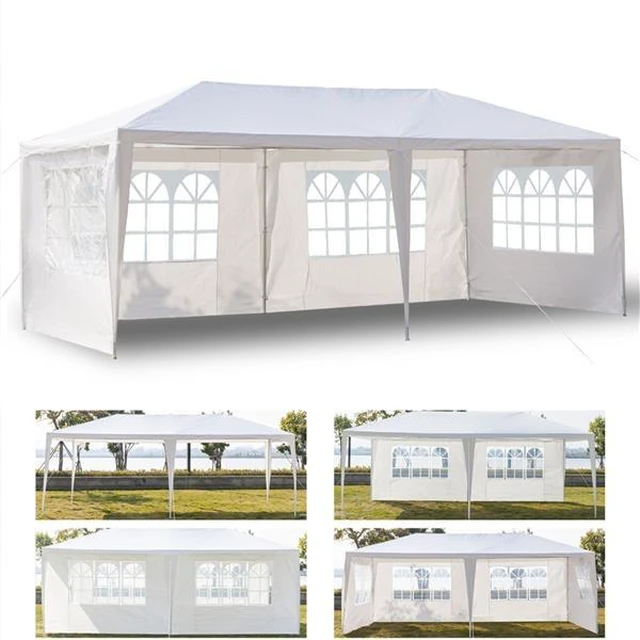 Main image of Pop up Gazebo Shade Waterproof Party Tent with Spiral Tubes 4 Removable Sides for Wedding Camping Parking and Outdoor Parties