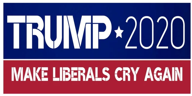 Main image of Bumper Sticker Donald Trump 2020 Make Liberals Cry Again