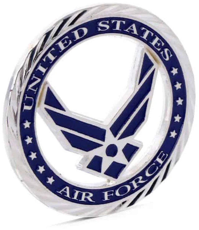 Main image of United States Air Force Integrity First Service Before Self and Excellence In All We Do Silver Plated Coin