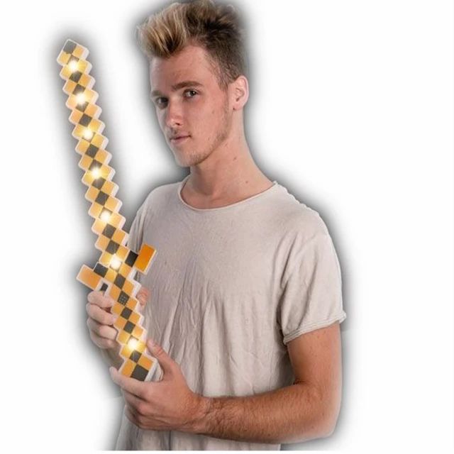 Main image of Light Up 3D Pixel Halloween Warrior Sword