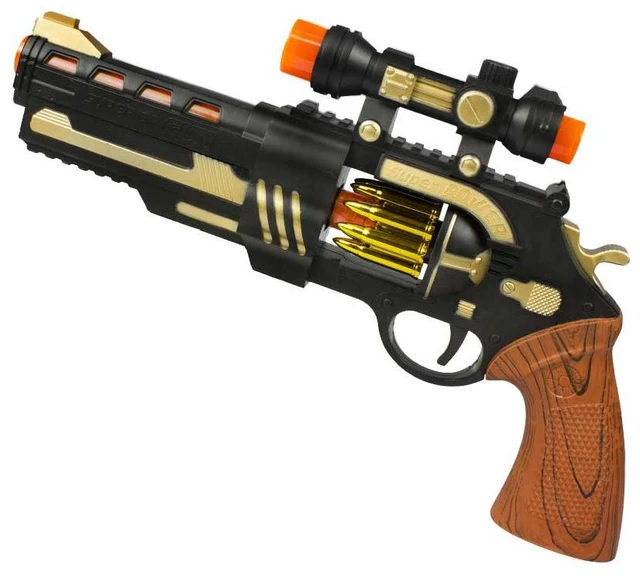 Main image of 13 Inch Revolver LED Toy Gun