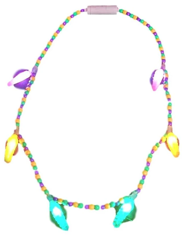 Main image of New Orleans Mystic Light Up Voodoo Carnival Krewe Necklace for Mardi Gras