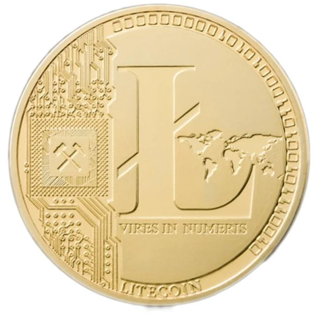 Main image of Gold Coated Litecoin Cryptocurrencies Limited Edition Art Collection Coin