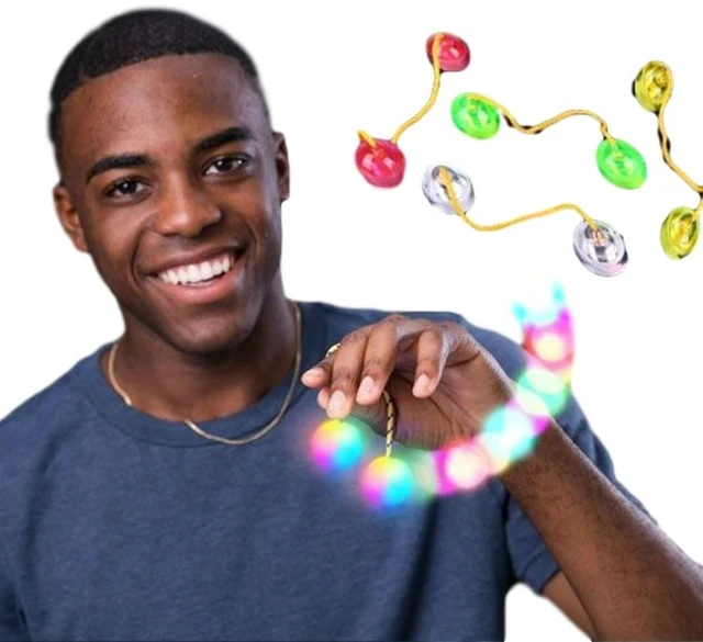 Main image of Light Up Nun Chucks Fidget Finger Yoyo