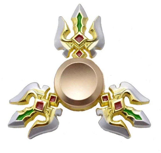Main image of Trident Red and Gold Alloy EDC Fidget Spinner