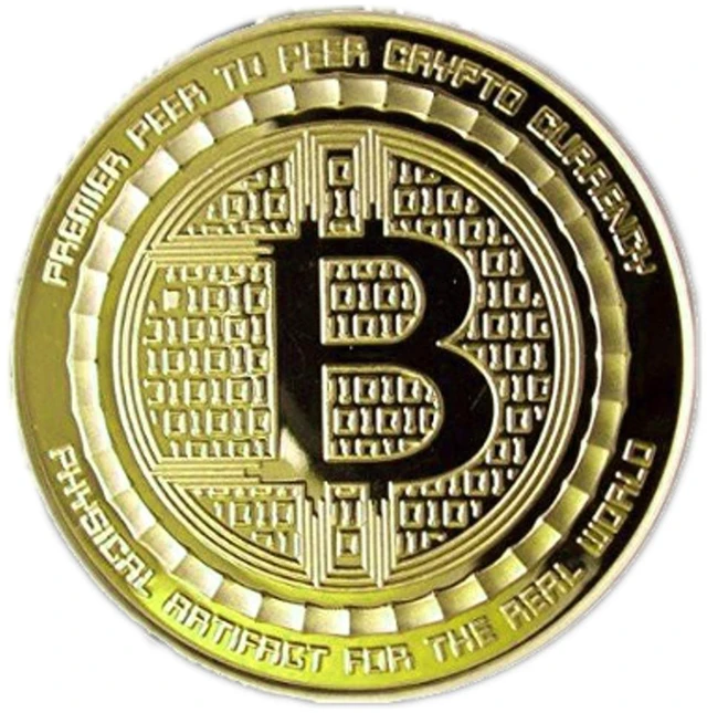 Main image of The Golden Guardian Limited Edition Collectible Souvenir Gold Plated Bitcoin Coin