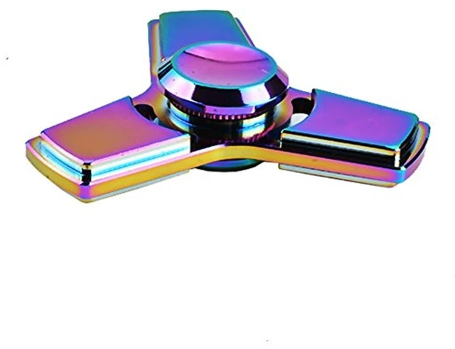 Main image of Rainbow Chameleon Nuclear Sign Metal EDC Fidget Spinner