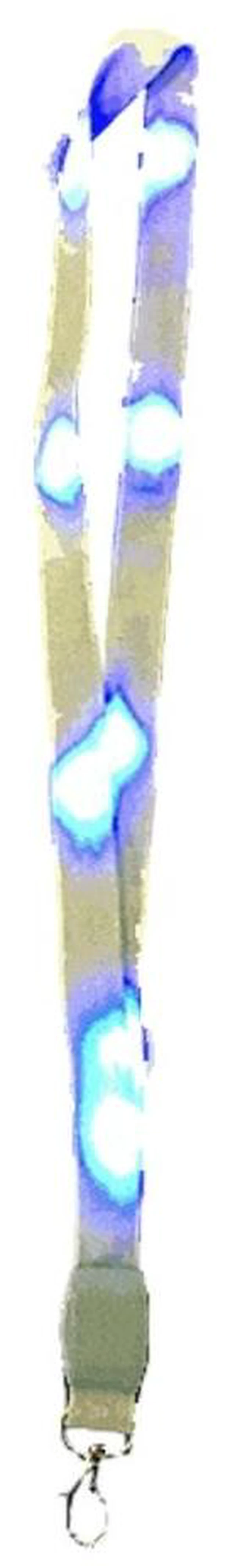 Main image of Blue LED Lanyard with Badge Clip for Conventions