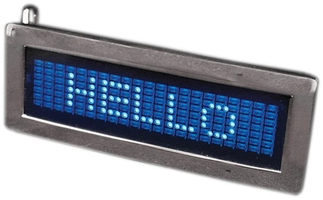 Main image of LED Programmable Scrolling Text Belt Buckle