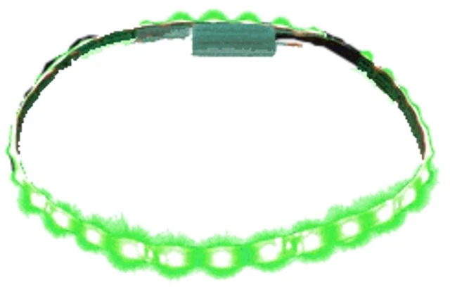 Main image of Green LED Flexible Light Strip Black Background