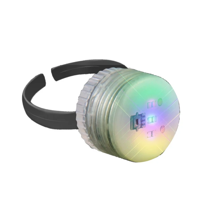 Main image of Jade Purple Gold Ring Flashing Body Light Lapel Pins