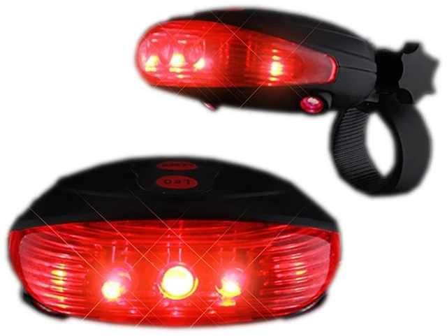 Main image of Red Bike Light with Ground Illuminating Lasers