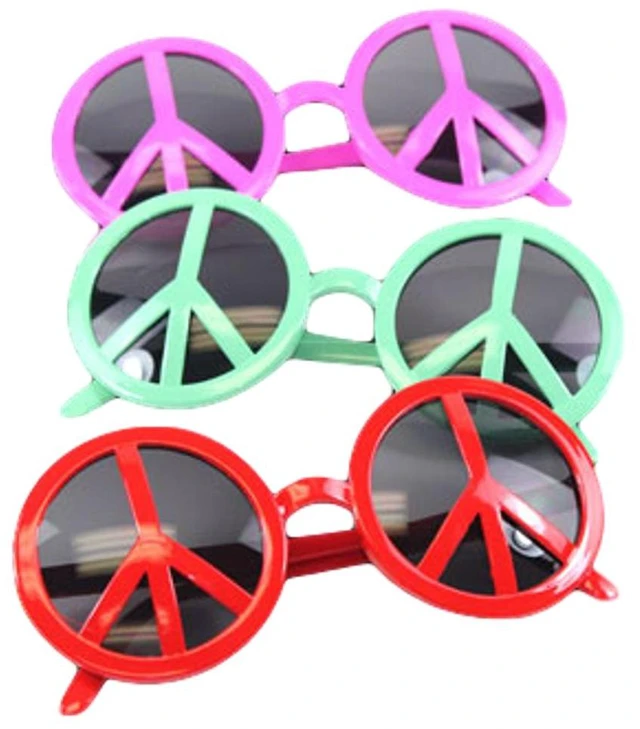 Main image of Peace Sign LED Sunglasses Assorted