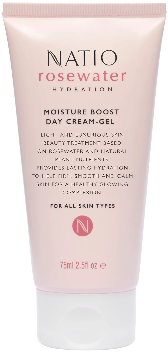 Main image of Rosewater Moisture Boost Day CreamGel by Natio for Women 2.5 oz Cream