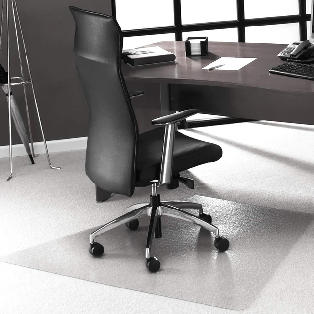 Main image of Ultimat? Polycarbonate Corner Workstation Chair Mat for Carpets up to 1/2" 48" x 60"
