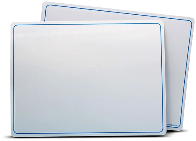 Main image of Flipside Products Magnetic Dry Erase Learning Mat, TwoSided Plain, 9" x 12", Pack of 24