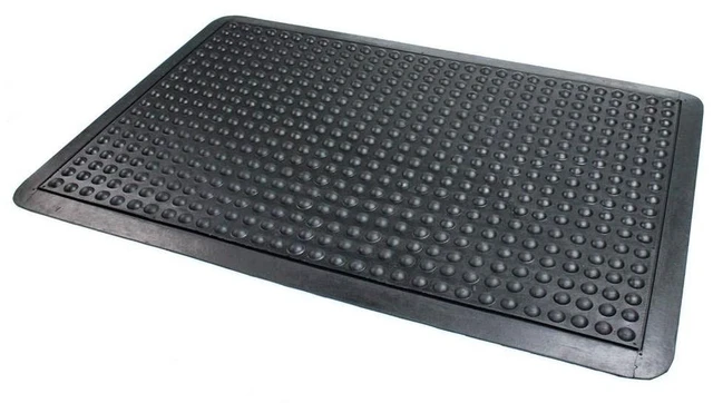 Main image of Doortex Black Cushioned AntiFatigue Bubble Mat 36" x 60"
