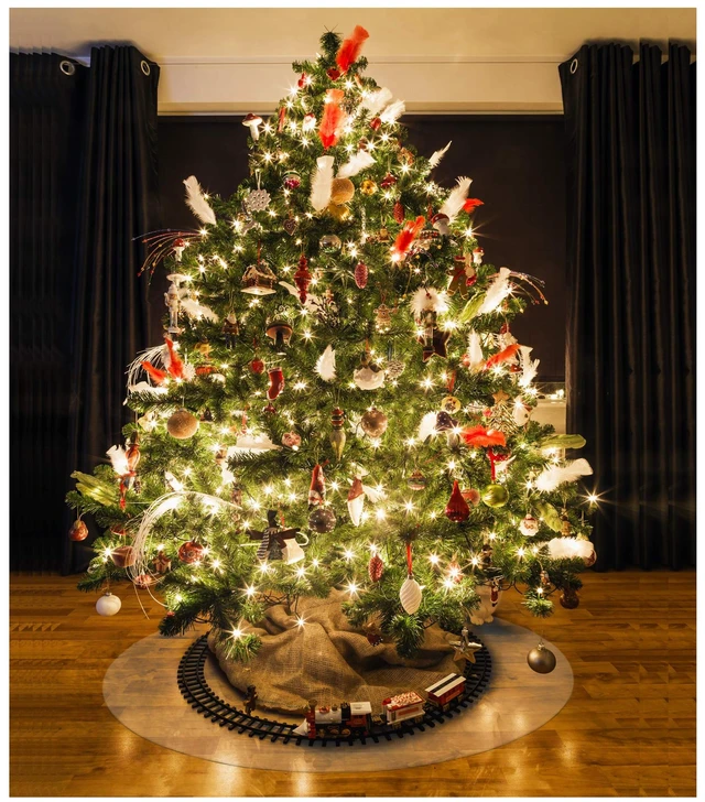 Main image of Floortex Polycarbonate Circular Christmas Tree Floor Protection Mat 36" Diameter
