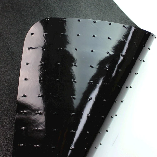 Main image of Black Vinyl Lipped Chair Mat for Carpets 36" x 48"