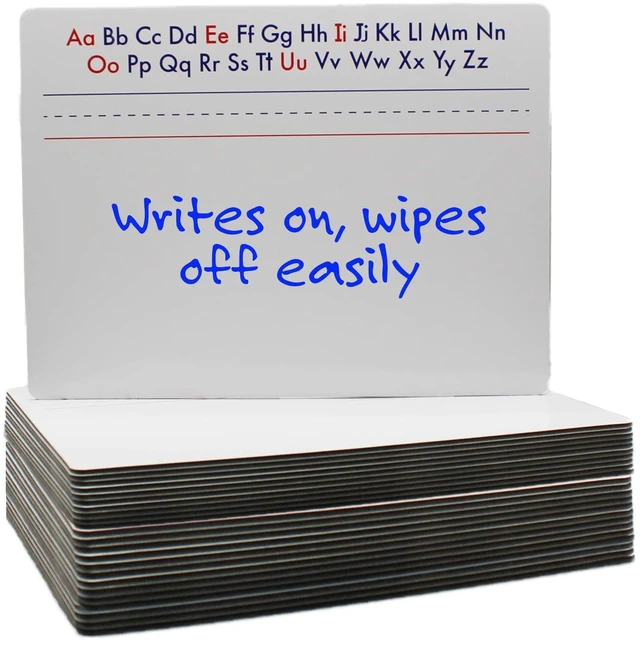 Main image of 9 X 12 Two Sided Alphabet Magnetic Dry Erase Board Class Pack Of 24