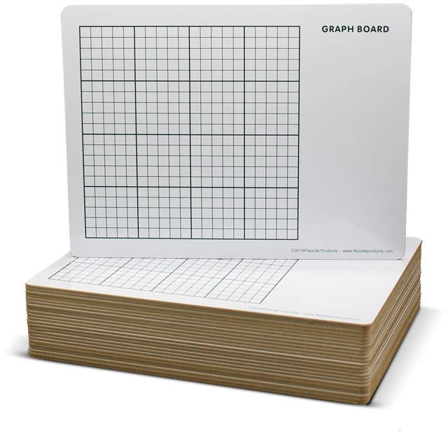 Main image of 9 X 12 Two Sided Graph Board 24 Pack