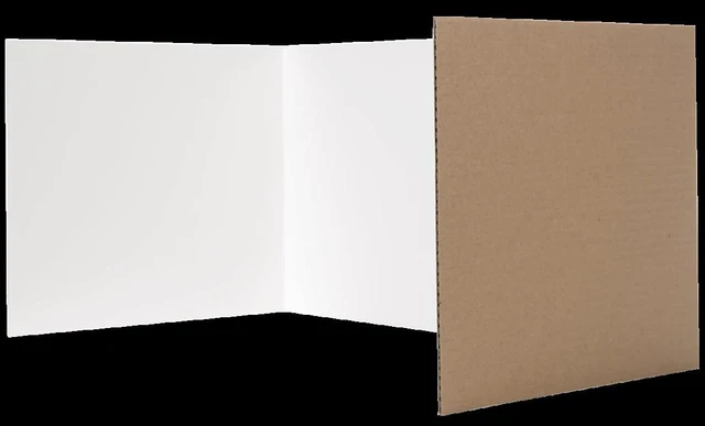 Main image of 12 X 48 Study Carrel White Corrugated Pack Of 12