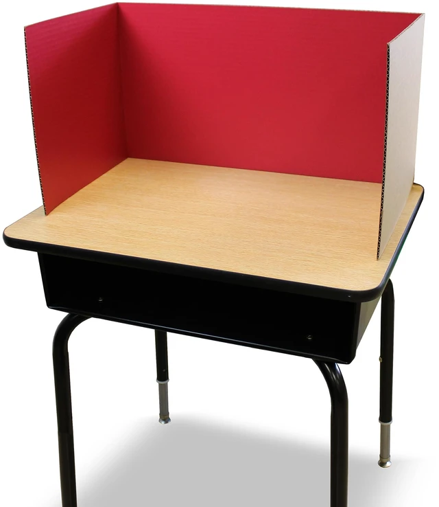 Main image of 12 X 48 Study Carrel Red Corrugated Pack Of 12