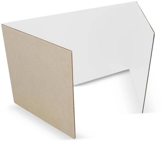 Main image of 18 X 48 Study Carrel White Corrugated Pack Of 24