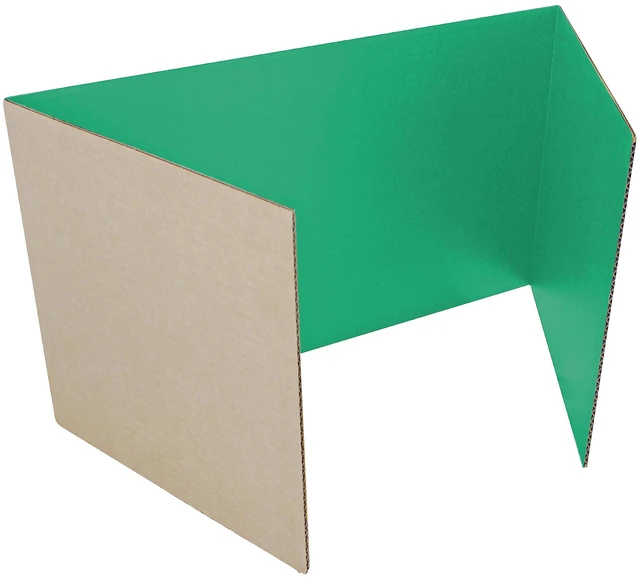 Main image of 18 X 48 Study Carrel Green Corrugated Pack Of 12