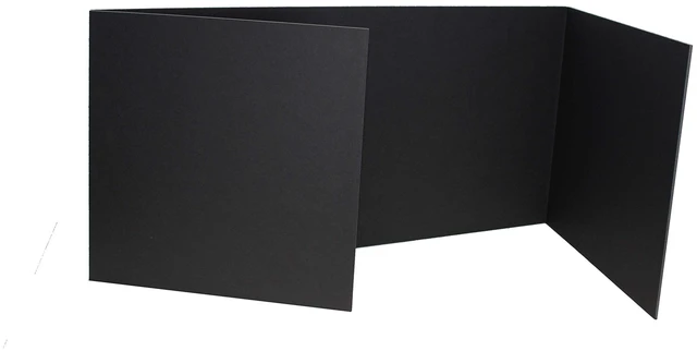 Main image of 12 X 48 Study Carrel Black/Black Foam Pack Of 24