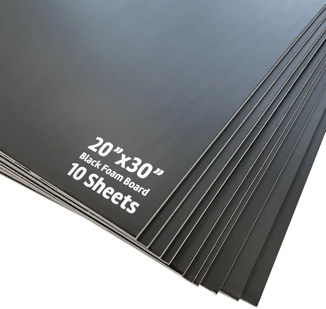 Main image of 20 X 30 3/16 Black Foam Board Pack Of 10