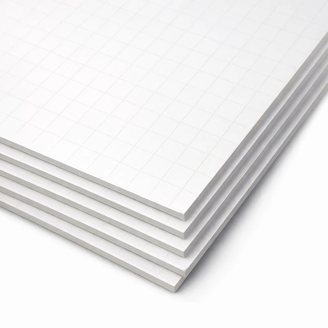 Main image of 11 X 14 FadeLine White Foam Board, 1/2" Grid Pack Of 5