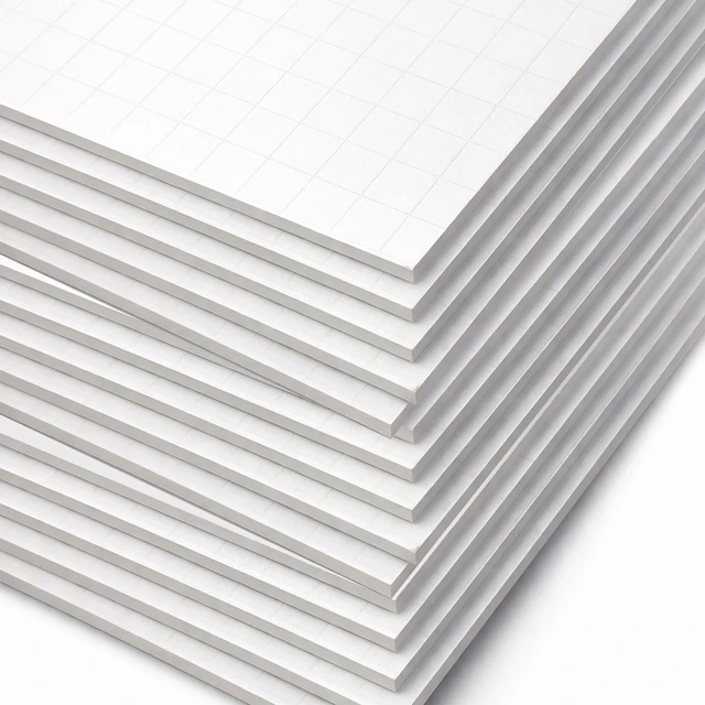 Main image of 20 X 28 FadeLine White Foam Board, 1/2" Grid Pack Of 25