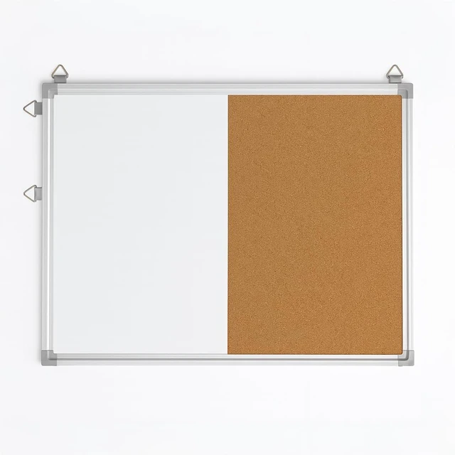 Main image of 18 X 24 Combo Cork/Magnetic Dry Erase, Aluminum Framed Board
