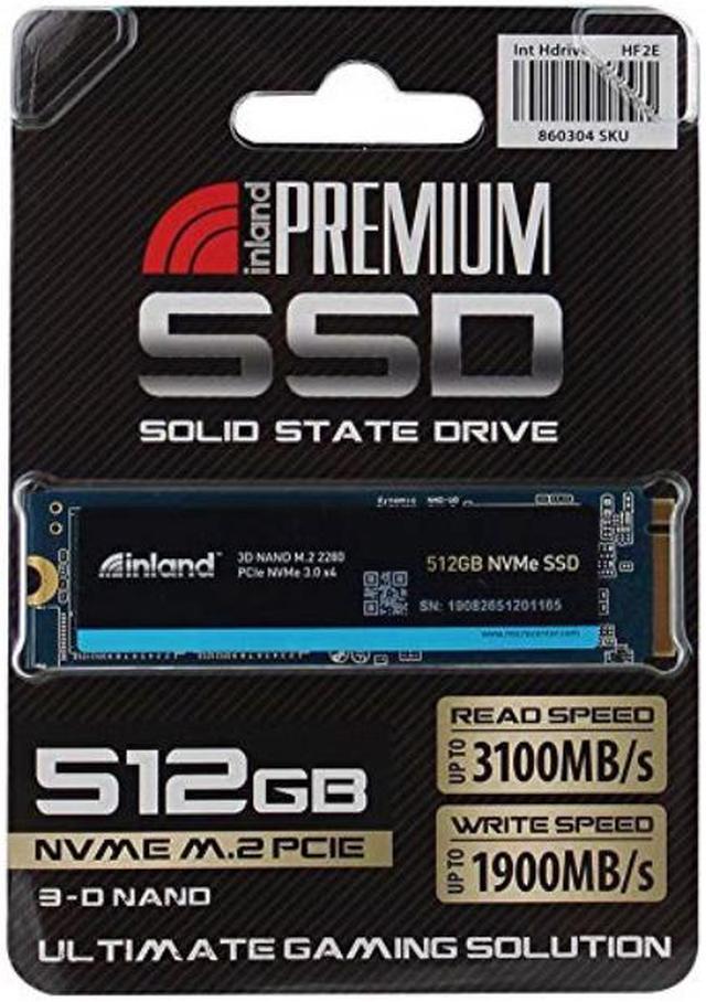 Inland Premium 512GB 3D NAND M.2 2280 PCIe NVMe 3.0 x4 Internal Solid State Drive 