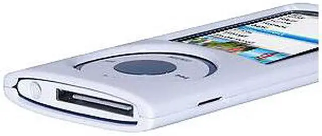 Alt view image 2 of 2 - Amzer Polished White Snap On Crystal Hard Case For iPod Nano 5th Gen